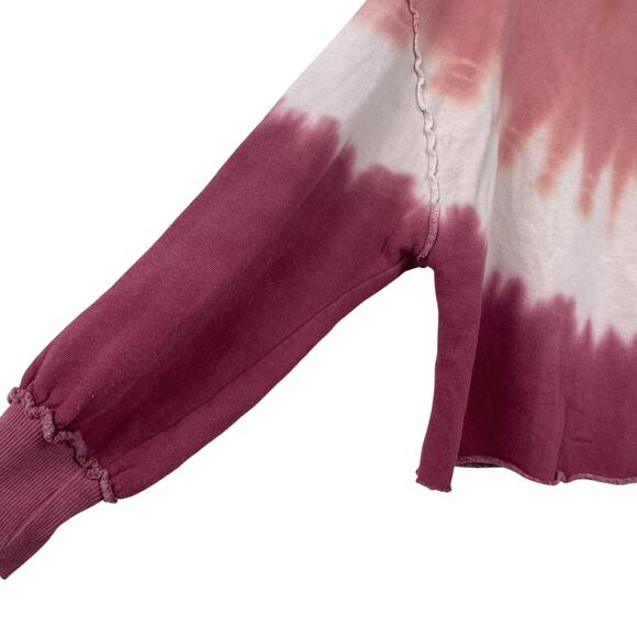 Wildfox Cropped Pullover Crewneck Tie Dye Sweatshirt XS ASIS - Picture 3 of 6
